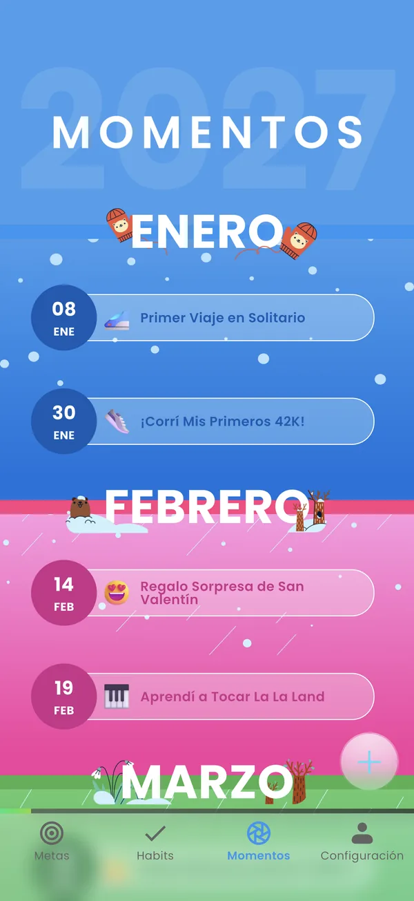 Momentos de enero y febrero