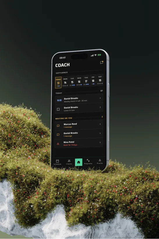 Vorschau der mobilen App Antrio Coach
